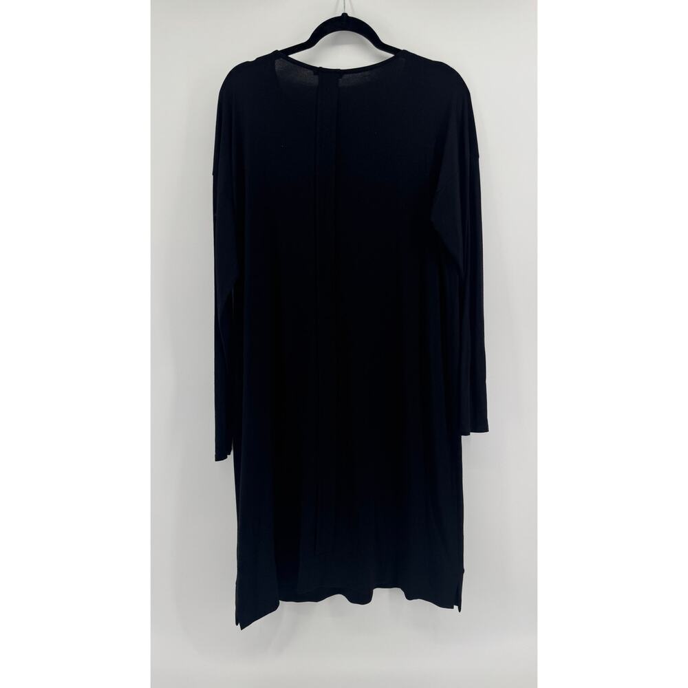 Eileen Fisher Knit Jersey Long Sleeve Dress - Size Large - Classic Minimalist - Picture 5 of 6